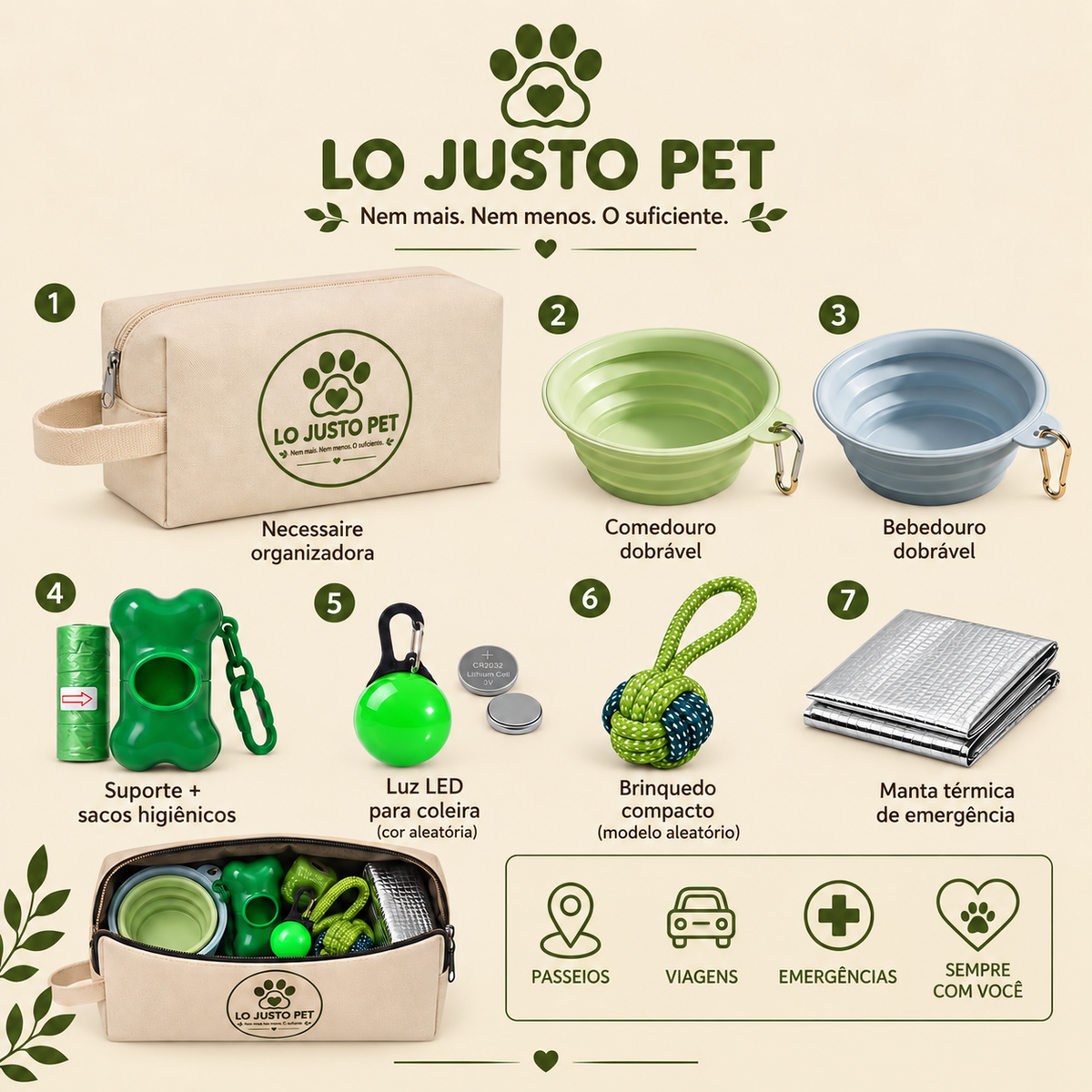Kit Essencial LO JUSTO PET 🐾